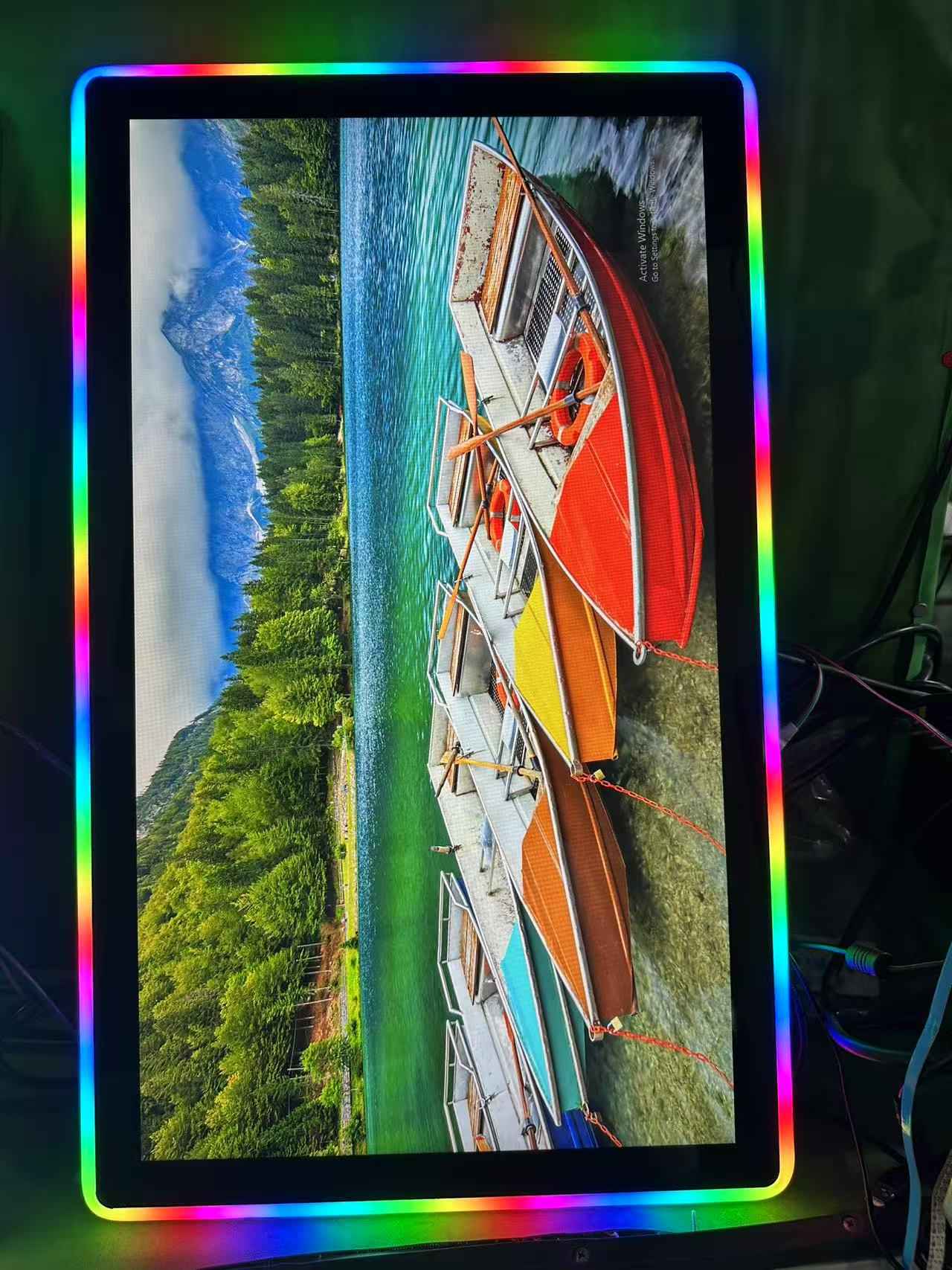 27 -дюймовий ємнісний монітор гри з сенсорним екраном із світлодіодом RGB